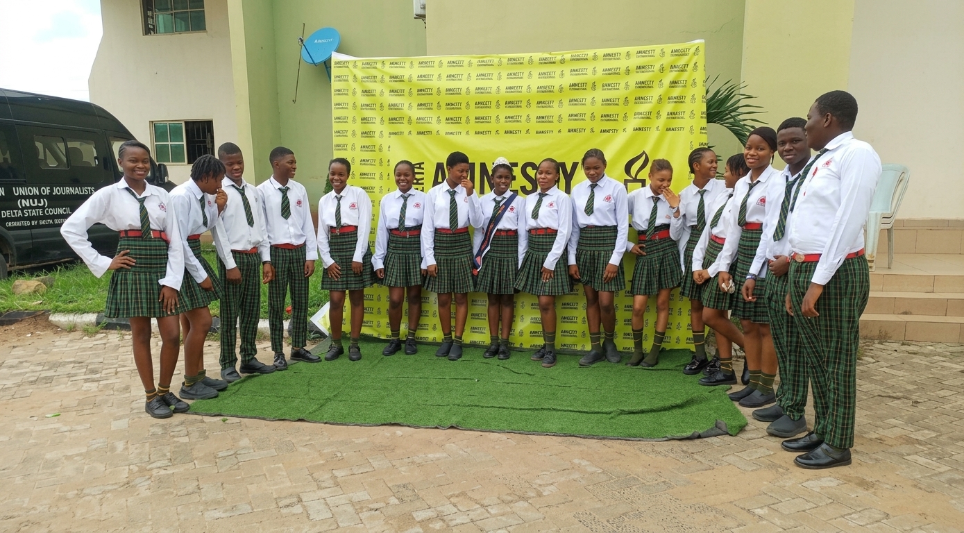 Students enjoying a school activity